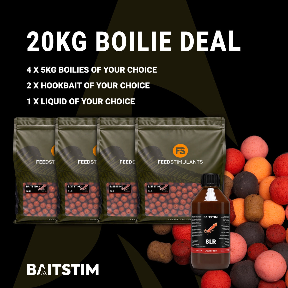 Complete Bundle - 20kg + 2x Hookbait + Liquid